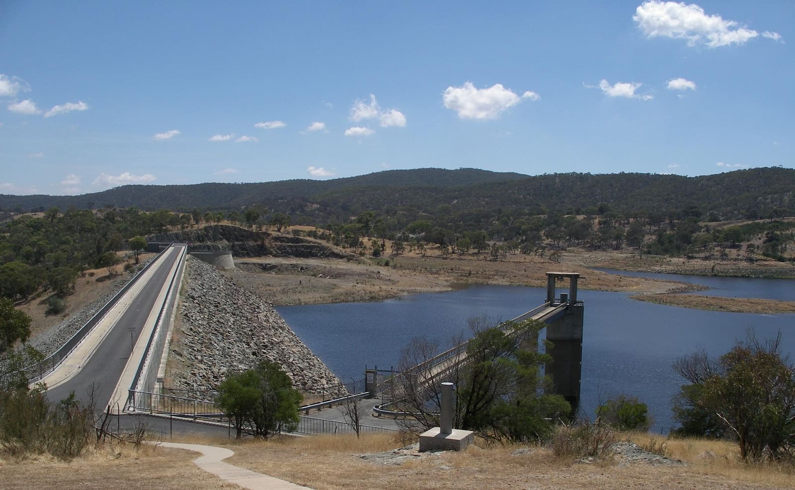 Googong Dam, part of the water supply system serving Canberra