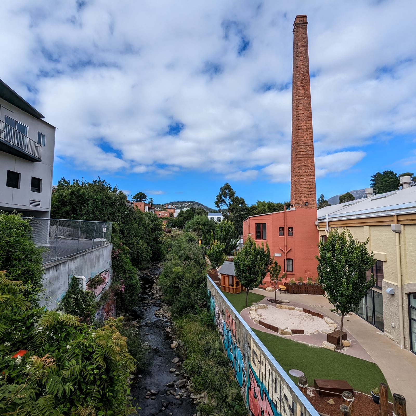 Hobart Rivulet, historically central to the city's early water supply
