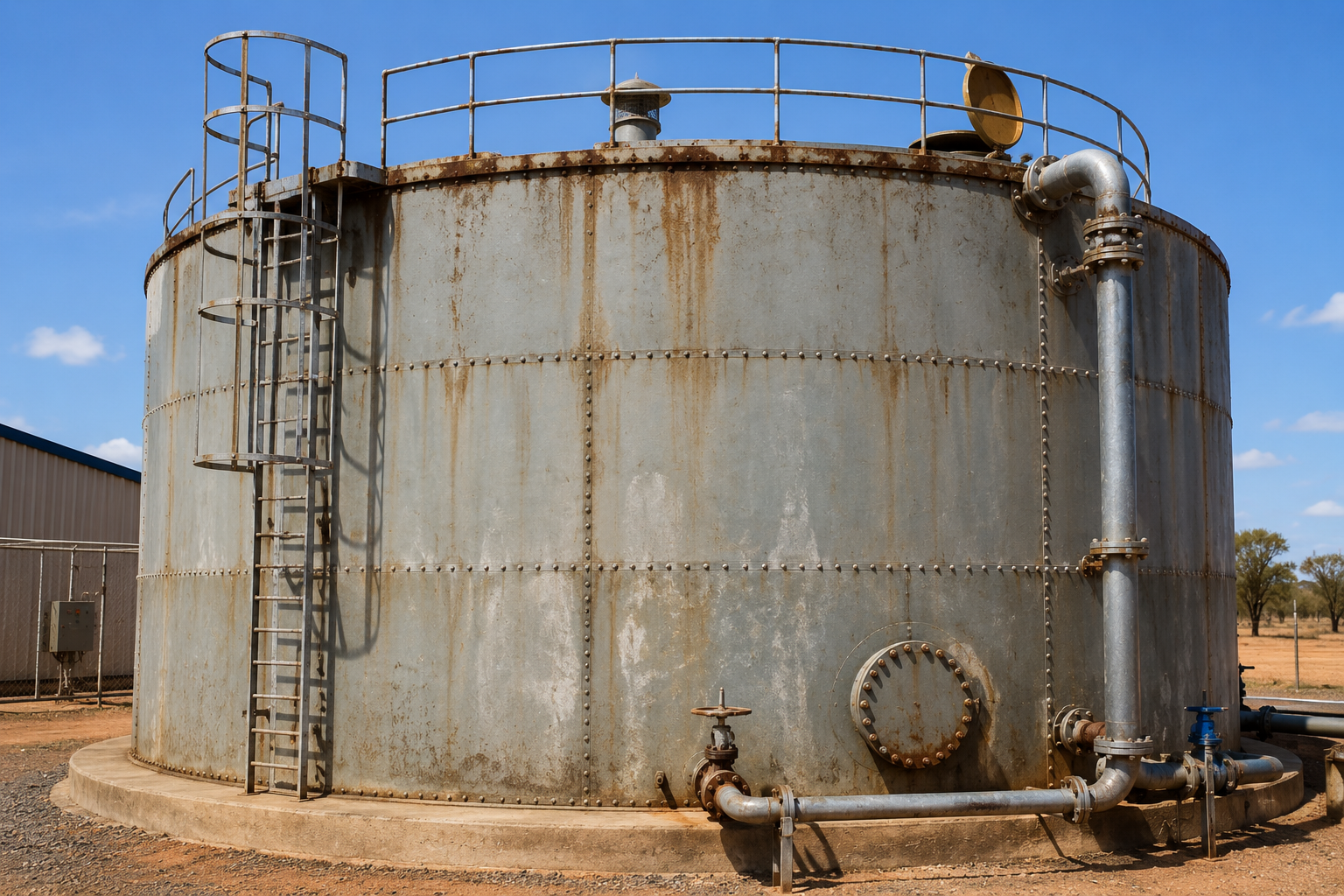 Planned maintenance program for water storage infrastructure